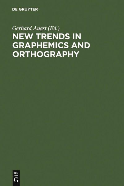 Produktbild: New Trends in Graphemics and Orthography