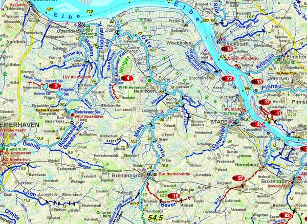 Produktbild: Wassersportkarte Blatt 1 Nordwest 1:450 000