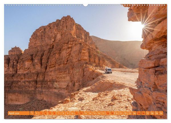 Produktbild: Van Life Road Trip Morocco (Wall Calendar 2026 DIN A2 landscape), CALVENDO 12 Month Wall Calendar