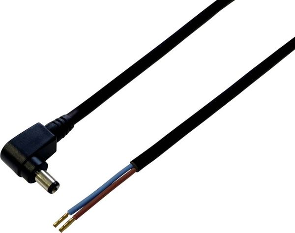 Produktbild: BKL Electronic 075169 Niedervolt-Anschlusskabel Niedervolt-Stecker - offene Kabelenden 5.50 mm 2.10 mm 5.00 m 1 St.