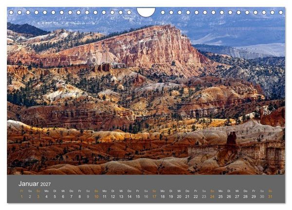 Produktbild: USA - Grandioser S&uuml;dwesten (Wandkalender 2027 DIN A4 quer), CALVENDO Monatskalender