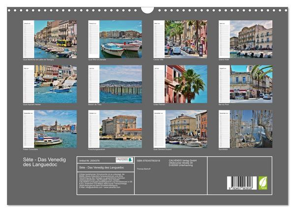 Produktbild: S&egrave;te - Das Venedig des Languedoc (Wandkalender 2026 DIN A3 quer), CALVENDO Monatskalender