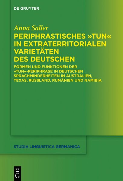 Produktbild: Periphrastisches "tun" in extraterritorialen Variet&auml;ten des Deutschen
