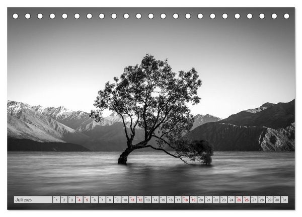 Produktbild: Monochrome Wonders (Tischkalender 2026 DIN A5 quer), CALVENDO Monatskalender