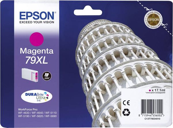 Epson Druckerpatrone T7903, 79XL Original Magenta C13T79034010