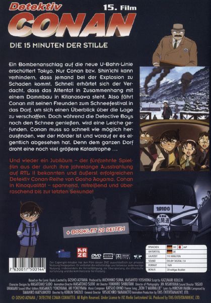 Produktbild: Detektiv Conan - 15. Film: Die 15 Minuten der Stille