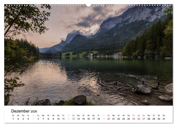 Produktbild: Reizvolle Gew&auml;sser im Berchtesgadener Land (hochwertiger Premium Wandkalender 2026 DIN A2 quer), Kunstdruck in Hochglanz