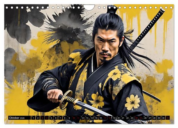 Produktbild: Samurai - Asian Spirit (Wandkalender 2026 DIN A4 quer), CALVENDO Monatskalender