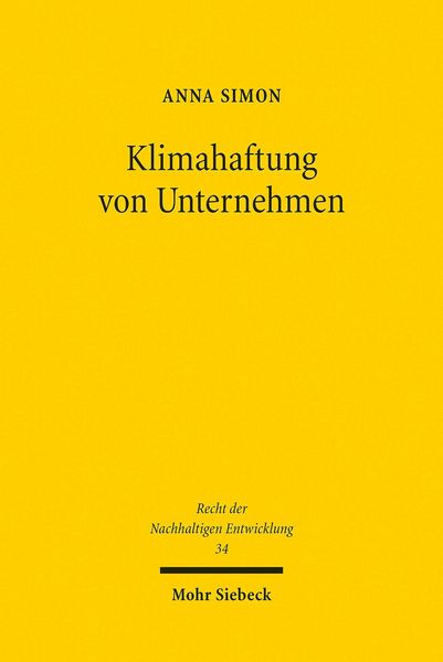 Produktbild: Klimahaftung von Unternehmen