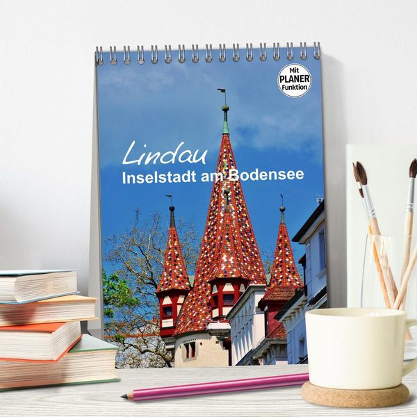 Produktbild: Lindau - Inselstadt am Bodensee (Tischkalender 2026 DIN A5 hoch), CALVENDO Monatskalender