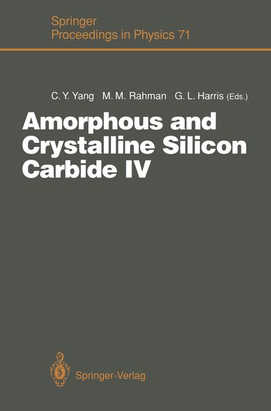 Produktbild: Amorphous and Crystalline Silicon Carbide IV