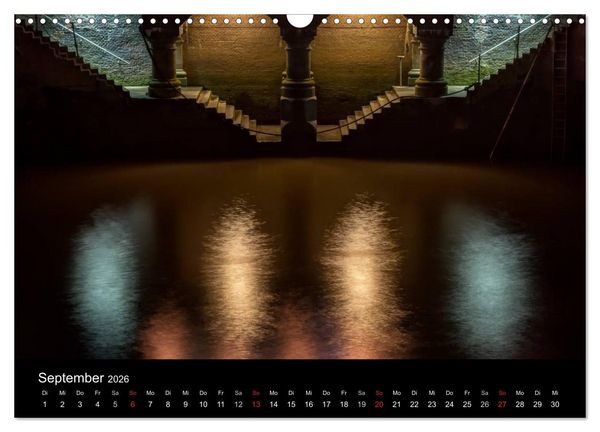 Produktbild: Hamburg - Lichter der Nacht (Wandkalender 2026 DIN A3 quer), CALVENDO Monatskalender