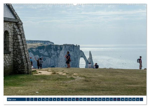 Produktbild: Normandie - raue K&uuml;sten, sanfte H&uuml;gel (hochwertiger Premium Wandkalender 2026 DIN A2 quer), Kunstdruck in Hochglanz