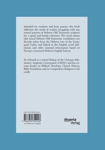 Produktbild: A Hebrew-English Reference Manual To The Hebrew Text Of The Old Testament. Based on the Leningrad Codex and Strong's Hebrew-English Lexicon