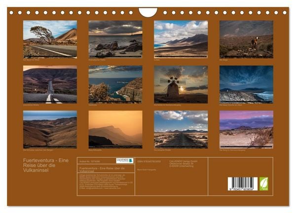 Produktbild: Fuerteventura - Eine Reise &uuml;ber die Vulkaninsel (Wandkalender 2026 DIN A4 quer), CALVENDO Monatskalender