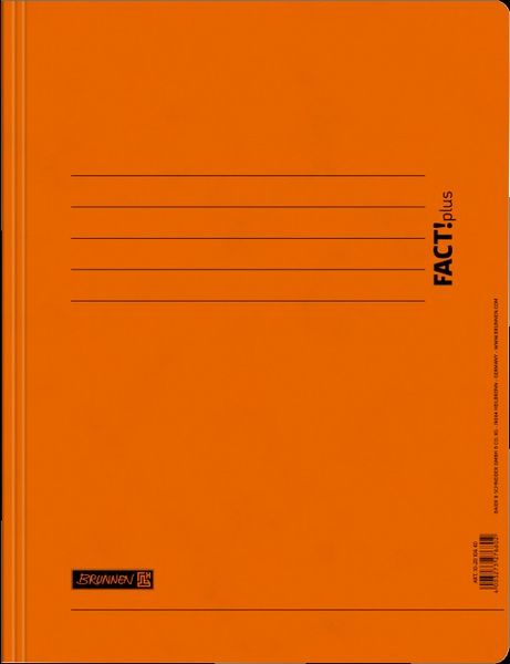 Produktbild: Brunnen Brunnen Schnellhefter FACT!plus orange