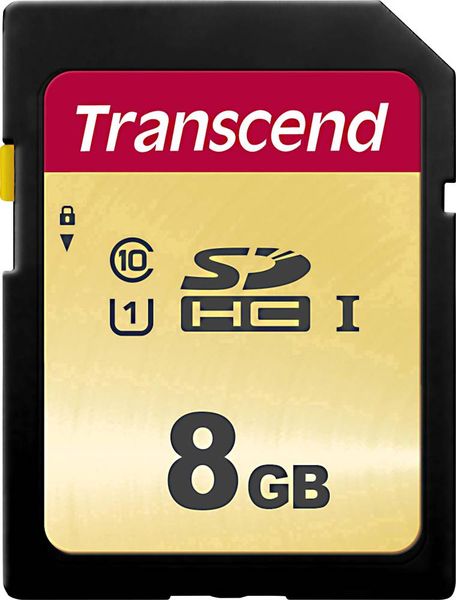 Transcend Premium 500S SDHC-Karte 8GB Class 10, UHS-I, UHS-Class 1