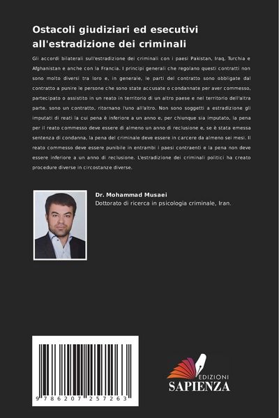 Produktbild: Ostacoli giudiziari ed esecutivi all'estradizione dei criminali