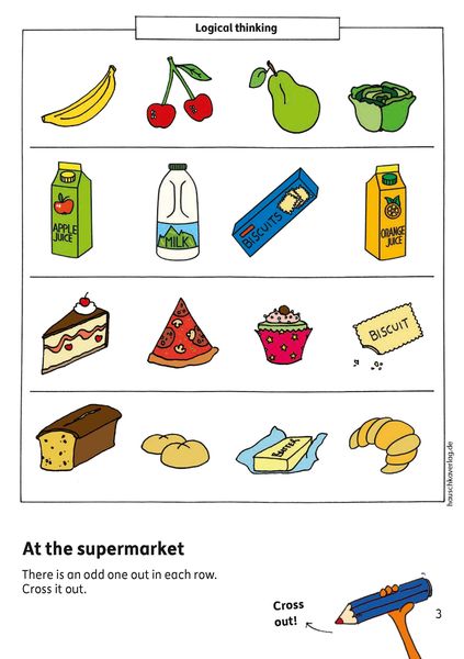 Preschool Activity Book for 5 Years - Boys and Girls - Concentration and perception