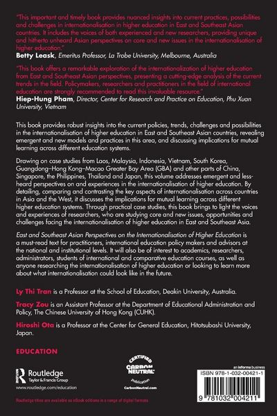 Produktbild: East and Southeast Asian Perspectives on the Internationalisation of Higher Education
