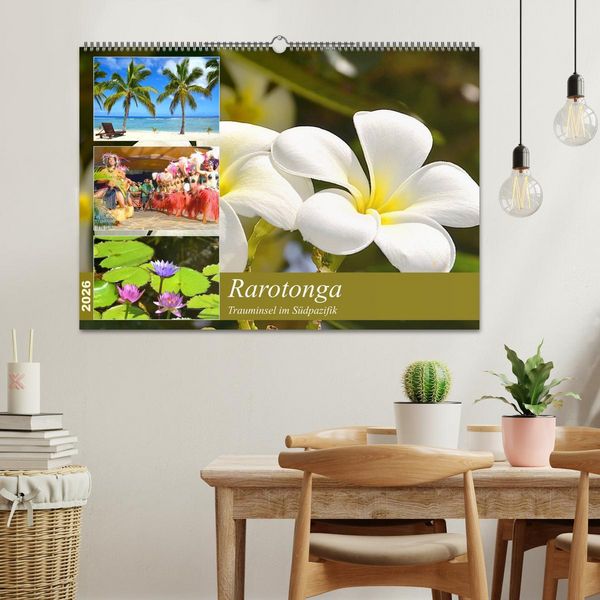 Produktbild: Rarotonga - Trauminsel im S&uuml;dpazifik. (Wandkalender 2026 DIN A2 quer), CALVENDO Monatskalender