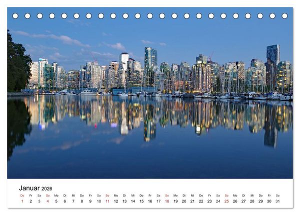 Produktbild: Trans-Canada: Von Vancouver nach Halifax (Tischkalender 2026 DIN A5 quer), CALVENDO Monatskalender