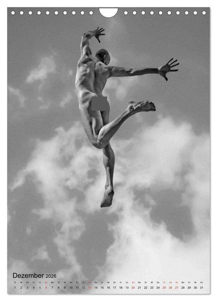 Produktbild: JUMP! ATHLETISCHE M&Auml;NNERAKTE (Wandkalender 2026 DIN A4 hoch), CALVENDO Monatskalender