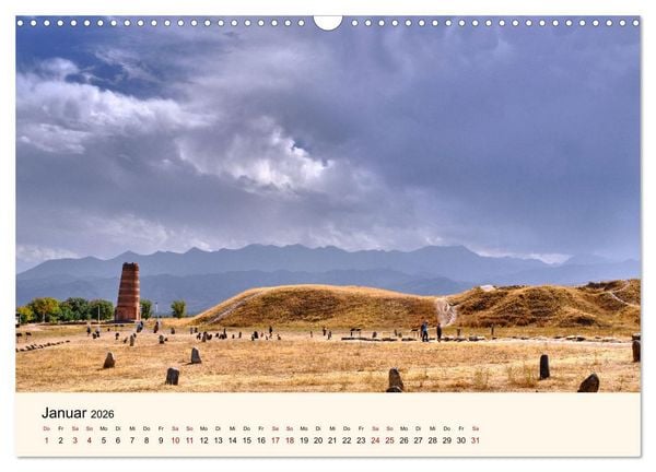 Produktbild: Kirgistan - Traumhafte Landschaften (Wandkalender 2026 DIN A3 quer), CALVENDO Monatskalender
