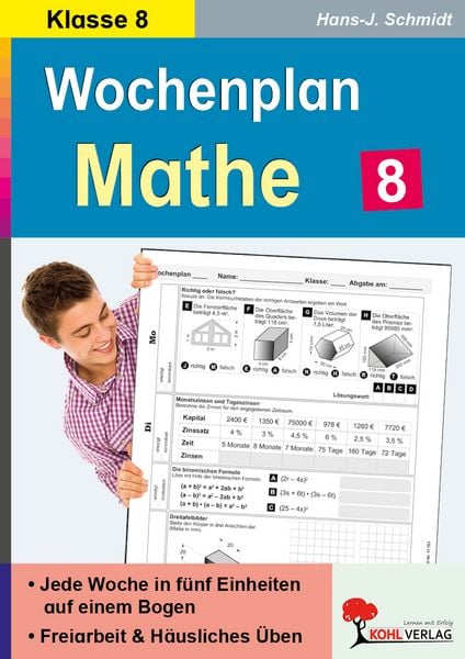 Produktbild: Wochenplan Mathe / Klasse 8