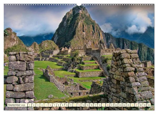 Produktbild: Machu Picchu - Stadt der Inka (hochwertiger Premium Wandkalender 2026 DIN A2 quer), Kunstdruck in Hochglanz