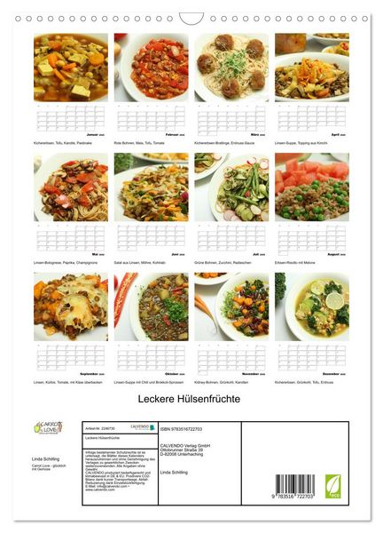Produktbild: Leckere H&uuml;lsenfr&uuml;chte (Wandkalender 2026 DIN A3 hoch), CALVENDO Monatskalender