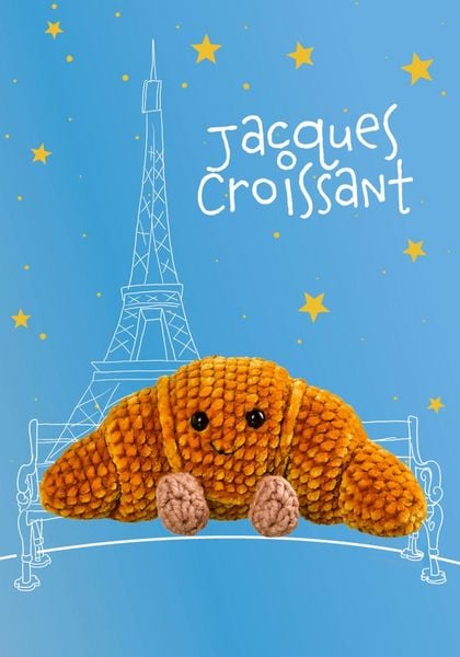 Produktbild: Amusing Lovables H&auml;kelset Jacques Croissant
