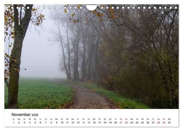 Produktbild: Wege in der Natur - Kraichgau und Enzkreis (Wandkalender 2026 DIN A4 quer), CALVENDO Monatskalender