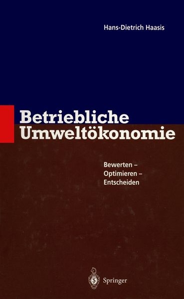 Produktbild: Betriebliche Umwelt&ouml;konomie