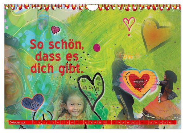 Produktbild: So sch&ouml;n, dass es dich gibt (Wandkalender 2026 DIN A4 quer), CALVENDO Monatskalender