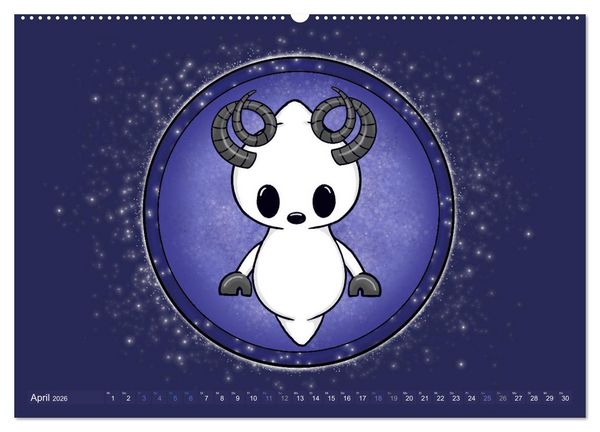 Produktbild: Geister Sternzeichen (Wandkalender 2026 DIN A2 quer), CALVENDO Monatskalender