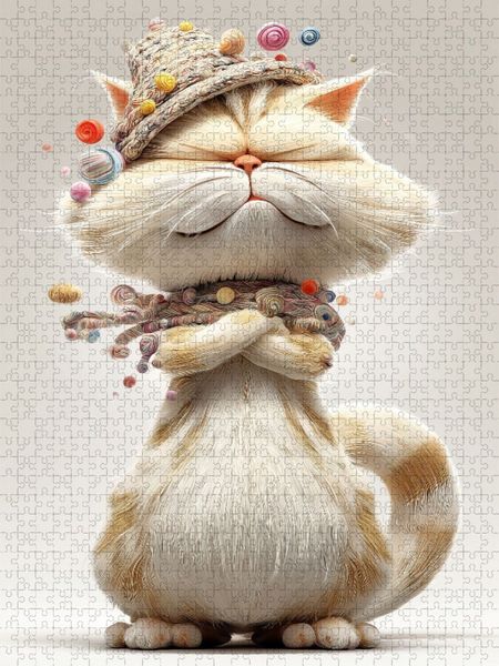 Produktbild: CALVENDO Puzzle Ein Motiv aus dem Kalender Miau & Mauz | 1000 Teile Lege-Gr&ouml;&szlig;e 64x48cm Foto-Puzzle f&uuml;r gl&uuml;ckliche Stunden