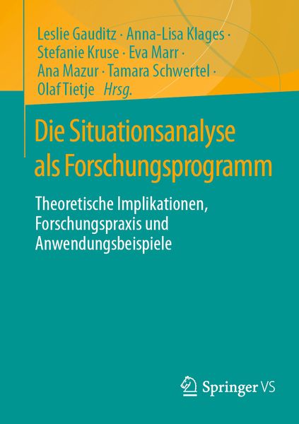 Produktbild: Die Situationsanalyse als Forschungsprogramm