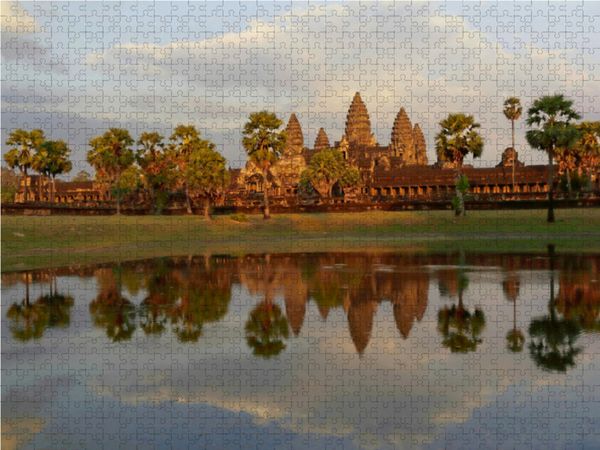 Produktbild: CALVENDO Puzzle Angkor Wat | 1000 Teile Lege-Gr&ouml;&szlig;e 64x48cm Foto-Puzzle f&uuml;r gl&uuml;ckliche Stunden