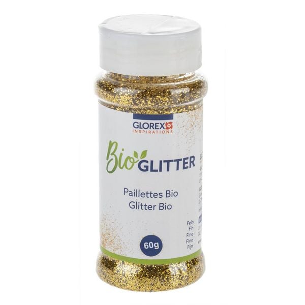 GLOREX Bio Glitter fein gold 60g