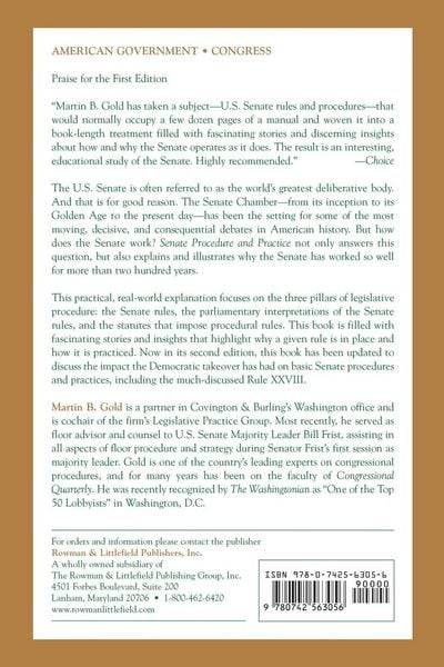 Produktbild: Gold, M: Senate Procedure and Practice
