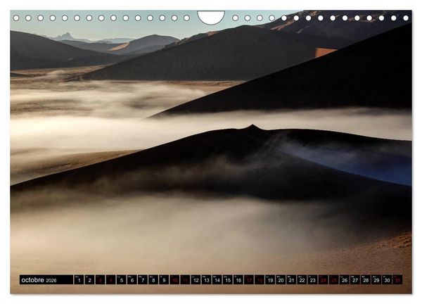 Produktbild: Namibie Rouge et Or (Calendrier mural 2026 DIN A4 vertical), CALVENDO calendrier mensuel