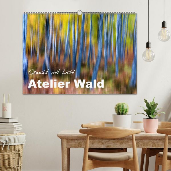 Produktbild: Atelier Wald - gemalt mit Licht (Wandkalender 2026 DIN A2 quer), CALVENDO Monatskalender