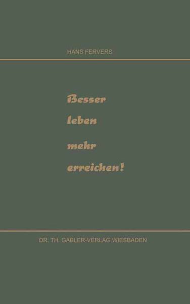 Produktbild: Besser leben mehr erreichen!