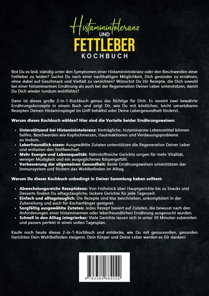 Produktbild: Histaminintoleranz und Fettleber Kochbuch