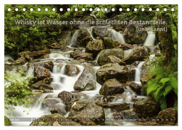 Produktbild: Whisky-Spr&uuml;che (Tischkalender 2026 DIN A5 quer), CALVENDO Monatskalender