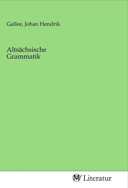Produktbild: Alts&auml;chsische Grammatik