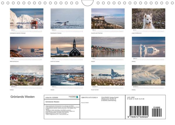 Produktbild: Gr&ouml;nlands Westen (Wandkalender 2022 DIN A4 quer)