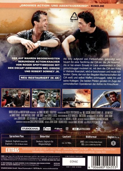 Produktbild: Air America - Mediabook (4K Ultra HD + Blu-ray)