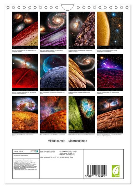 Produktbild: Mikrokosmos &ndash; Makrokosmos (Wandkalender 2026 DIN A4 hoch), CALVENDO Monatskalender